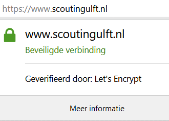 Scouting Ulft gebruikt vanaf nu HTTPS